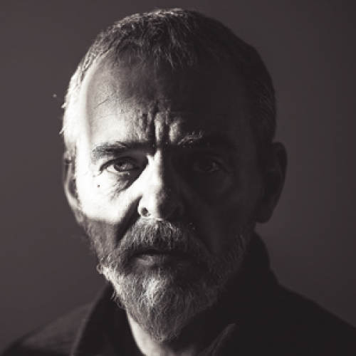 vintage portrait of a bearded man, black and white