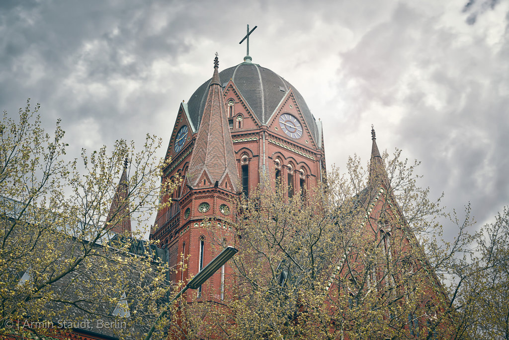 HDR shot of an old church in Berlin Kreuzberg